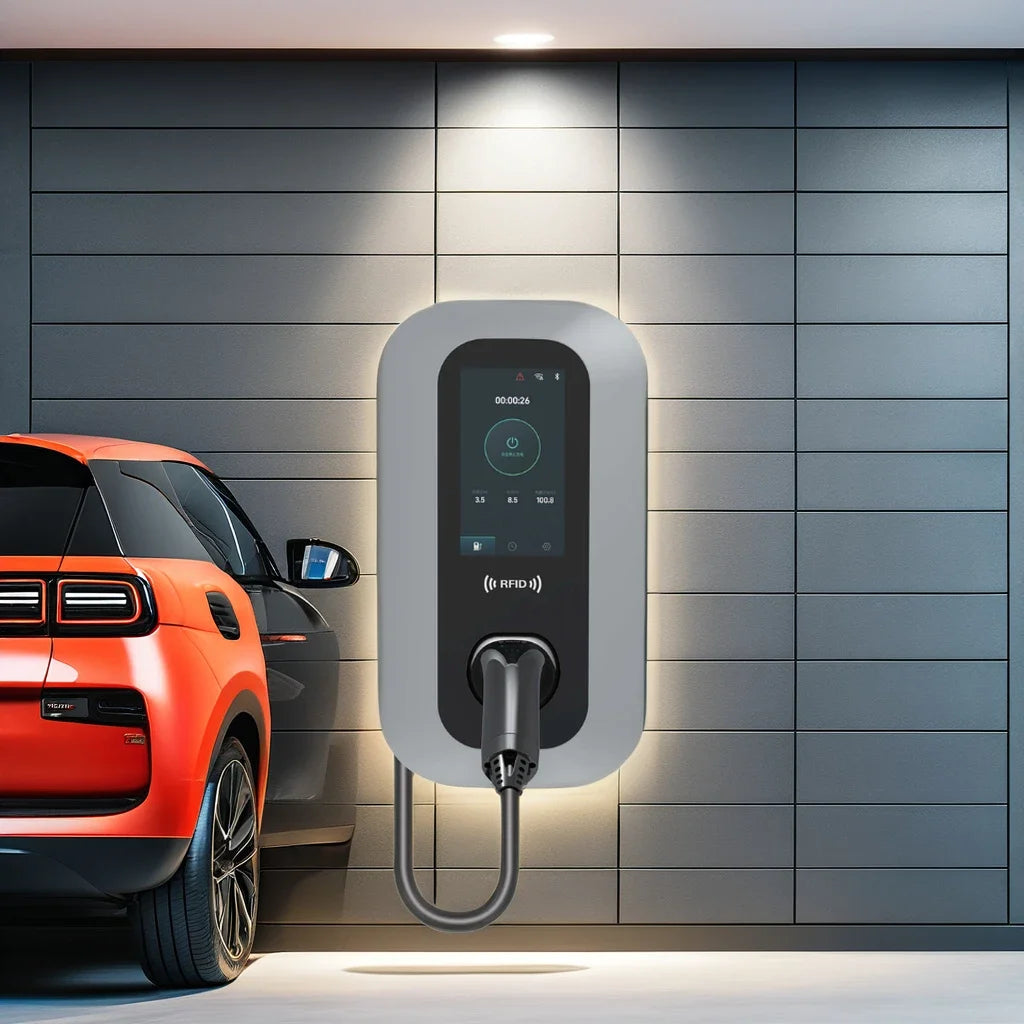 Custom 7KW 1Phase Home EV Car Charger Station New Condition 32A Custom Car Charger Compatible with Solar & Inverter