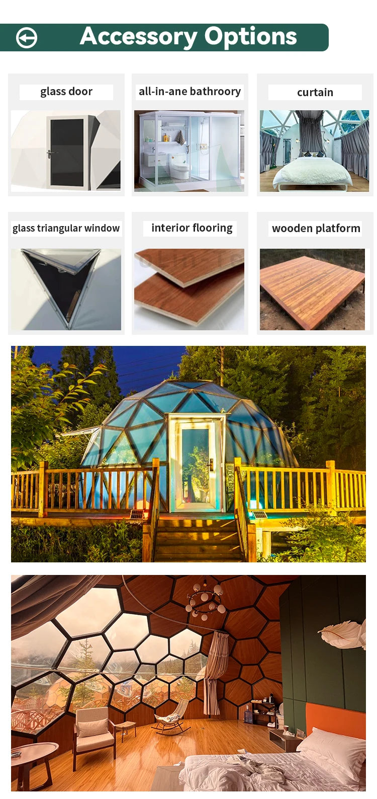 Luxury Geodesic Glass Dome Tent Insulated Hexagonal Honeycomb Aluminum Alloy Outdoor Glamping Resort Hotel Starry Sky Room