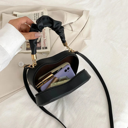 1Pcs Fashion Love Heart Shape Shoulder Bag Small Handbags Designer Crossbody Bags For Women Solid Pu Leather Top Handle Bag
