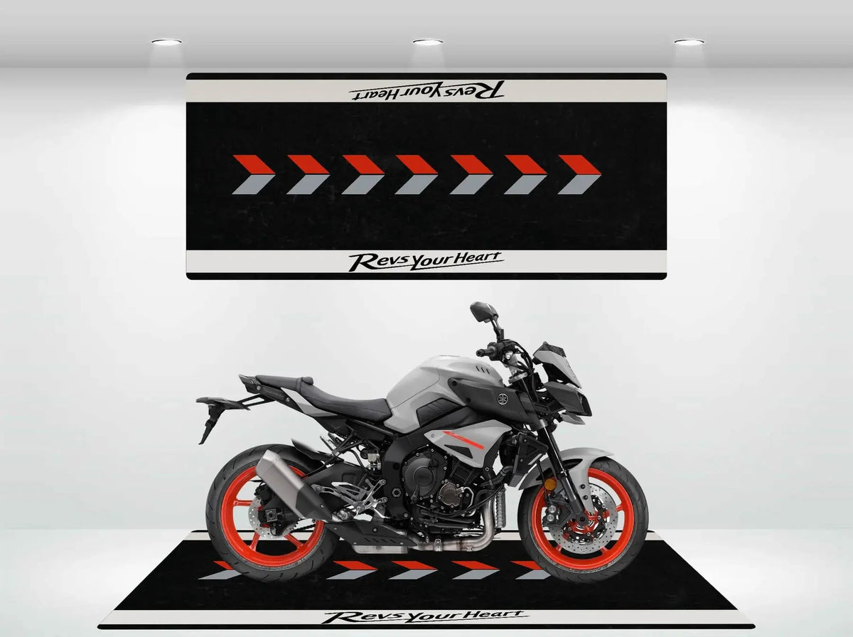 VIKAMA Racing Parking Floor Mat Anti-Slip Long Strip Bedside Rug for Bedrooms Durable Motorcycle Display Pad Home Decoration