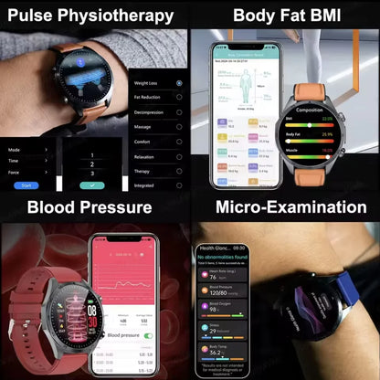 2026 New Medical Grade ECG Smart Watch Laser Treatment Accurate Measurement Blood Lipid Blood Oxygen BMI Sport Health Smartwatch