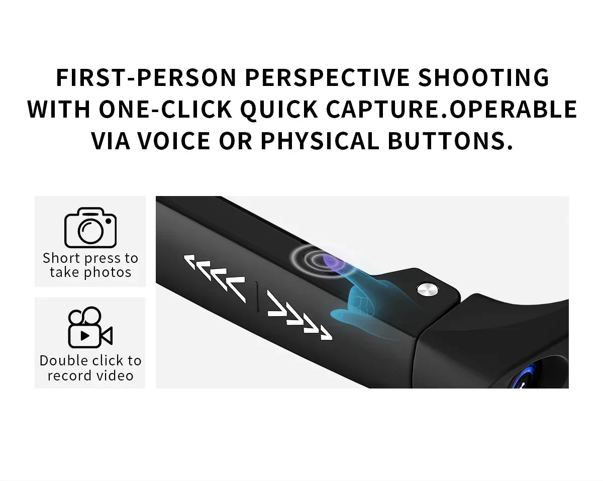 2026 Smart Glasses 8 Megapixel HD Supports Live Broadcast Shooting And Recording Audio And Video Call Translation Smart Glasses
