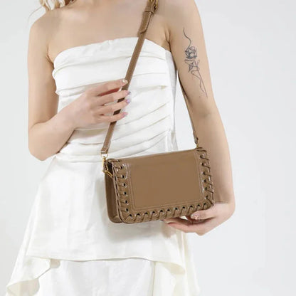 Solid Color Flip Crossbody Bag For Women Small Handbag Women Fashion Designer Bags PU Leather Shoulder Bag Female Purses