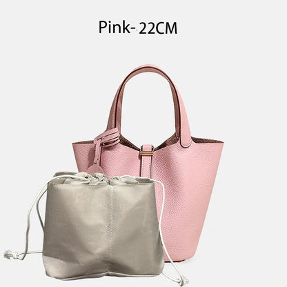 Women Bags Handbags Bucket Bag 18/22 Big Small Fashion Tote Bag Genuine Leather Luxury Quality Designers Lady Hand Bags