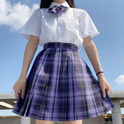 Japanese Bow Tie Skirt Set Student Pleated Skirt Jk Uniform Korean School Sexy Girl Preppy Style Seifuku Japanese School Uniform
