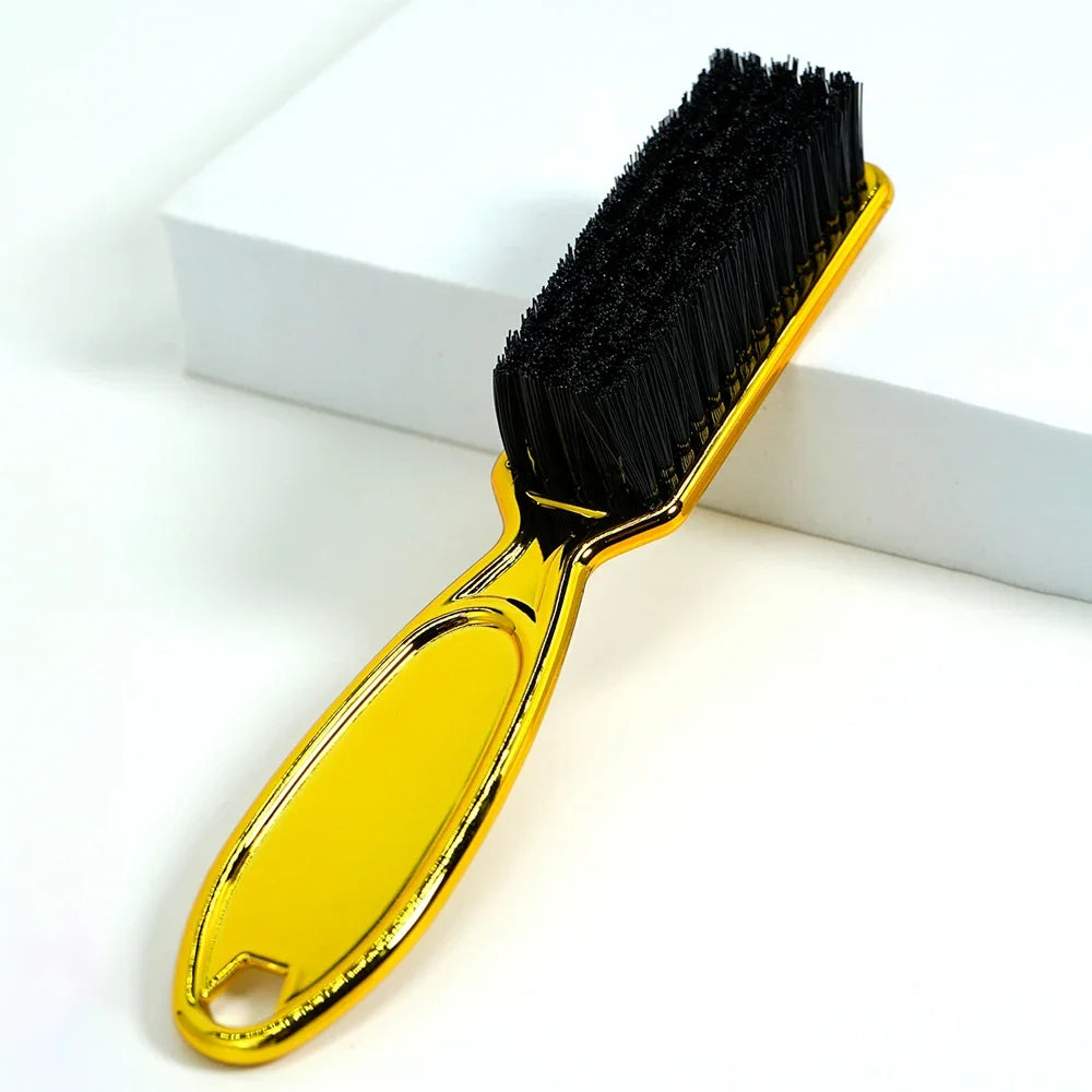 Beard Styling Brush Professional Shaving Beard Brush Hair Oil Head Styling Carving Cleaning Brush, Special for Real Hair Wigs