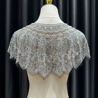 Vintage Sequin Embellished Flapper Shawl Beaded 1920s Sequin Shoulder Shawl Short Outerwear Women