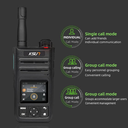 ZL30 Blue Tooth Ptt Poc 4G Network Walkie Talkie Android Handy Talkie 100 Km Range Long Range Radio Compatible With Zello App
