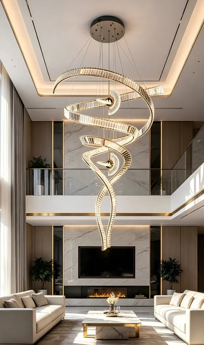Nordic Home Decoration Stair Chandelier LED Pendant Lights Modern Ceiling Light Indoor Lighting Fixtures For Living Room Bedroom