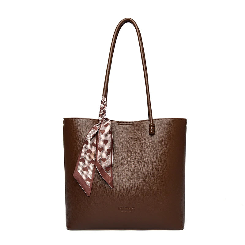 Genuine Brand Luxury Purses and Handbags Women Bags Designer Soft Leather Shoulder Top-handle Commute Bag Female Sac A Main Tote