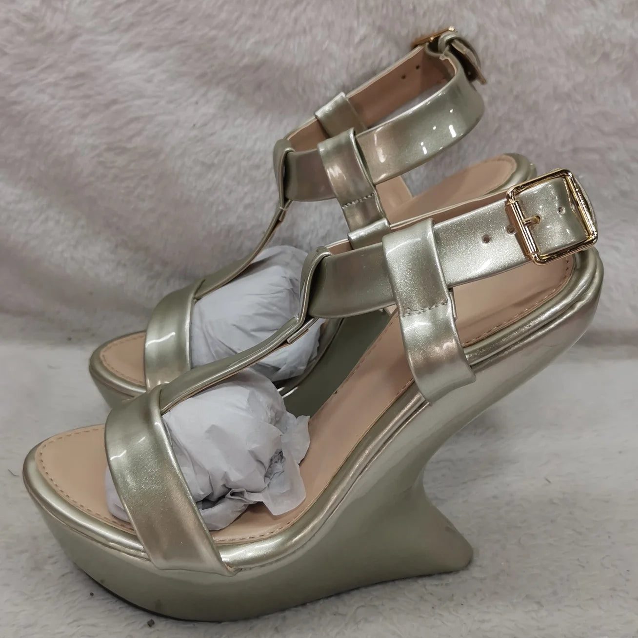 Strange Style Cross Tied Sandals Sexy Peep Toe Solid Accept Customized New Arrivals Fashion Women Runway Shoes