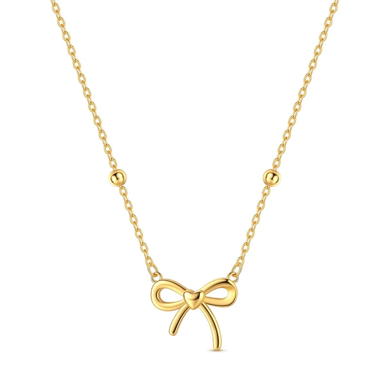 Luxury Necklace 925 Silver Original Sterling Zircon Dragonfly Butterfly Firefly Star Moon Chain Link For Women Wedding Jewelry