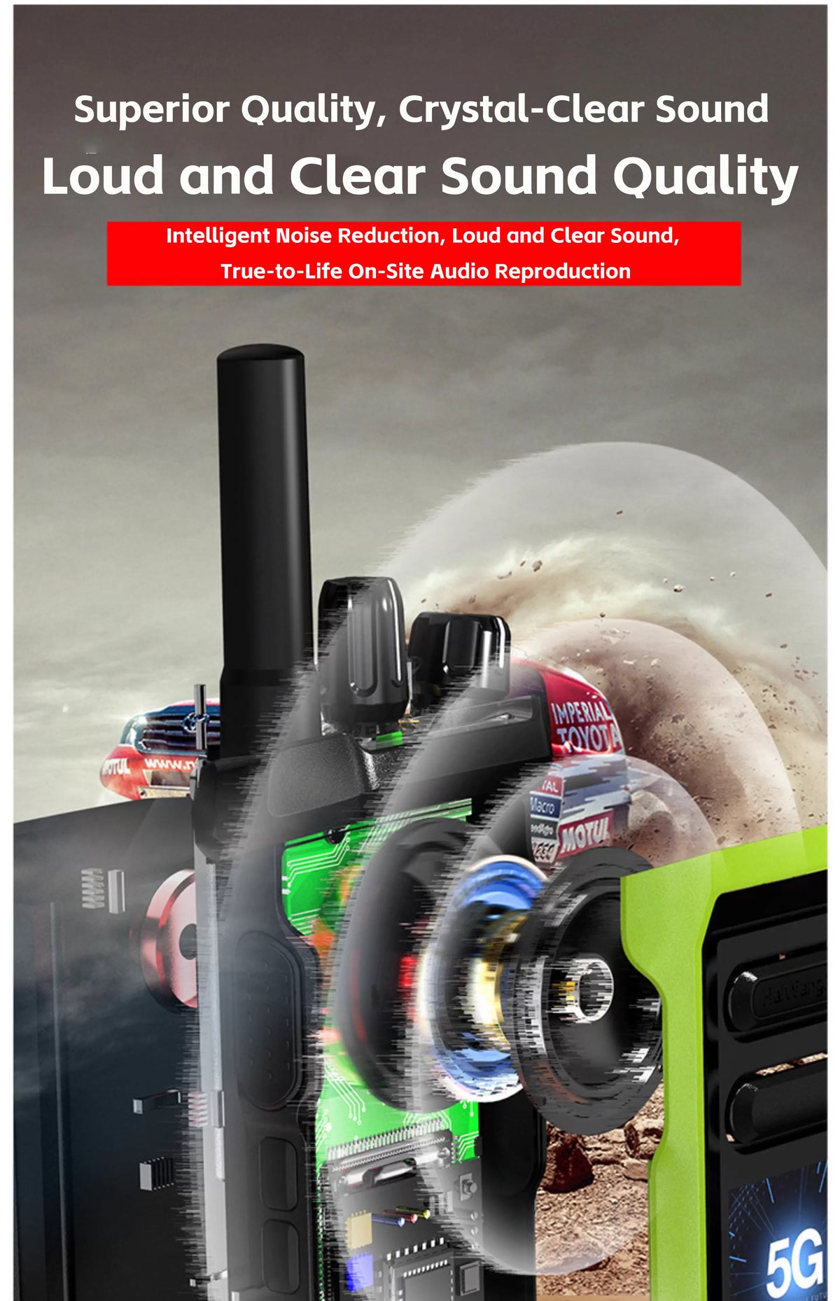 4G LTE Mini Android Walkie Talkie PTT Long Range 5000Km Intercom Sim Card Compatible POC-Global Radio