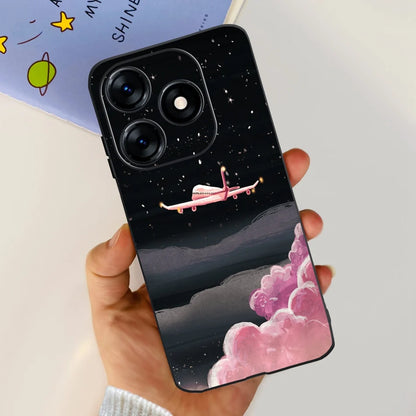 Phone Case For Tecno Spark 10 10C 2023 Fashion Flower Cat Butterfly Soft Silicone TPU Cases For Tecno Spark10 Spark10c KI5q KI5k