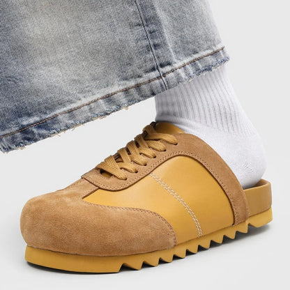 DIMANYU Men's Slip-On Outdoor Slippers  2026 New Fashion Mule Shoes Men Thick Sole Mixed Color Casual Men's Slippers