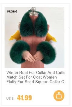 Winter Real Fox Fur Collar Cuffs Set Neck Warmer Fur Scarves Shawls Natural Fox Fur Collar Scarf Women Men Coat Warm Accessories