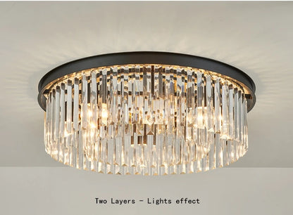 Nordic Designer Luxury Ceiling Chandeliers Modern LED Crystal Pendant Lights for Bedroom Living Room Light Fixtures