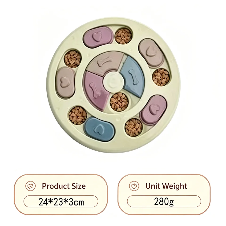 Dog Puzzle Toys Slow Feeder Interactive Brain Increase Puppy IQ Food Dispenser NonSlip Slowly Eating Bowl Pet Cats Dogs Training