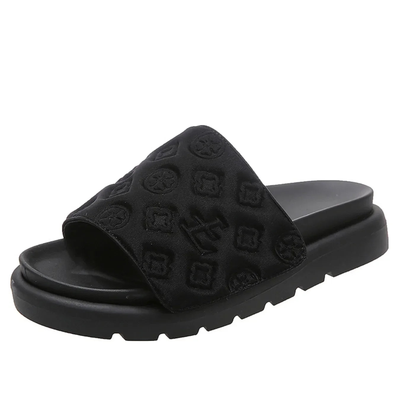 Magic Tape Flat Slippers Women Summer Luxury Shoes woman Brand Platform Sandals Ladies Height Increase Flats Slides Slippers