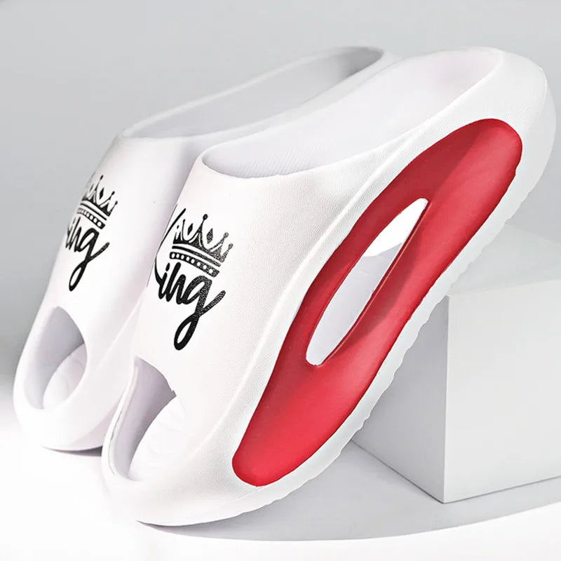 Men's Slippers EVA Non-slip Slides Fashion Slippers Casual Comfortable Summer Slippers Home Indoor slippers big size