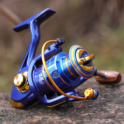 Sougayilang 1000~7000 Fishing Reel 5.2:1 Gear Ratio Spinning Reel with Folding Grip Max Drag 10kg All for Fishing Windlass Pesca