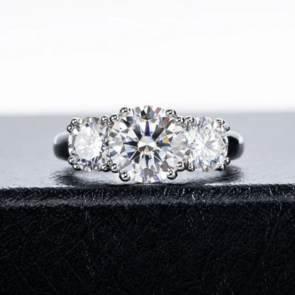 Carnica Luxury 925 Sterling Silver 5CT Real Moissanite Ring D Color Closed Band for Women GRA Diamond Wedding Jewelry Gift Hot