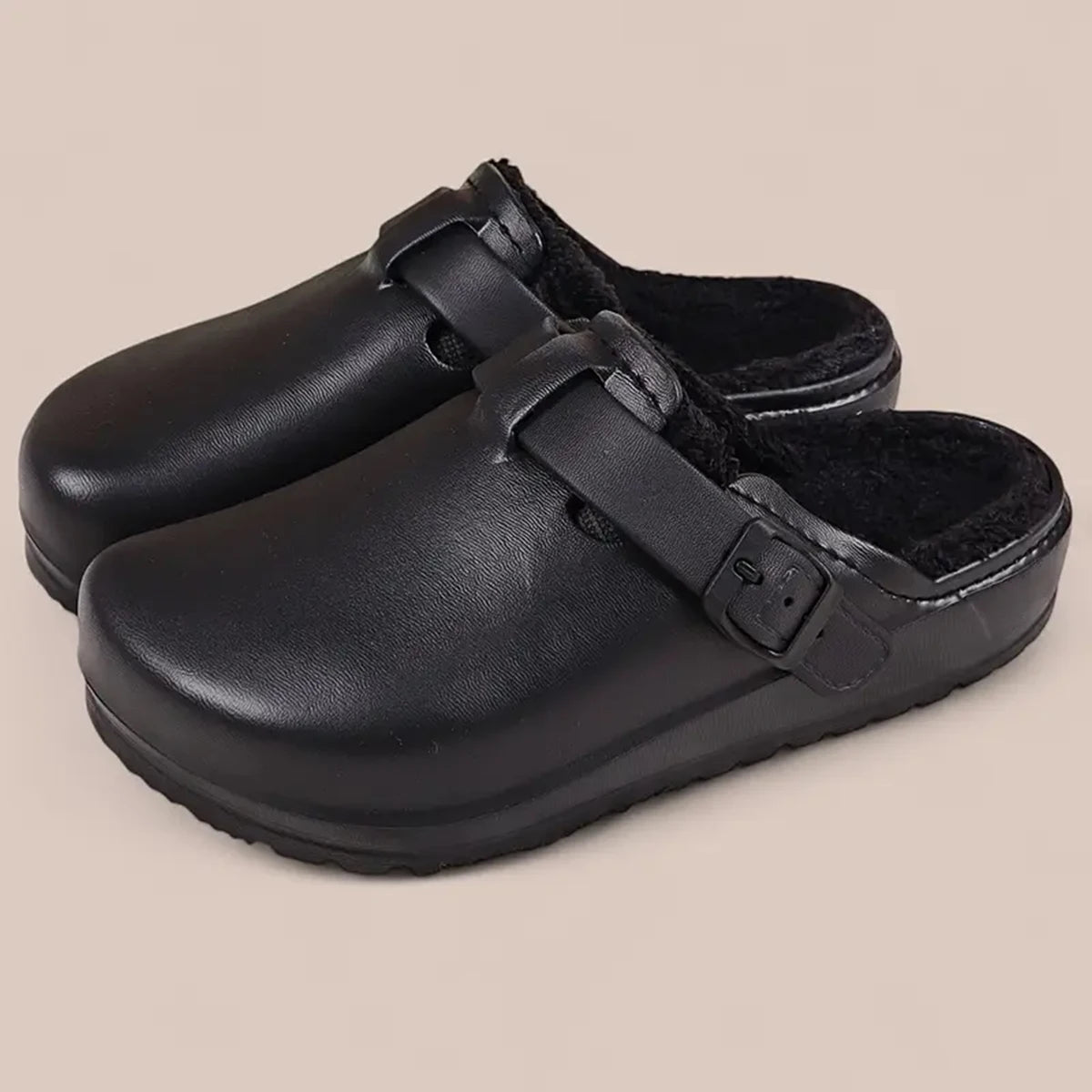 Women's EVA Plush House Slippers Adjustable Straps, Round Toe, Anti-Slip Women's Winter Shoes Suitable for Indoor Outdoor Wear