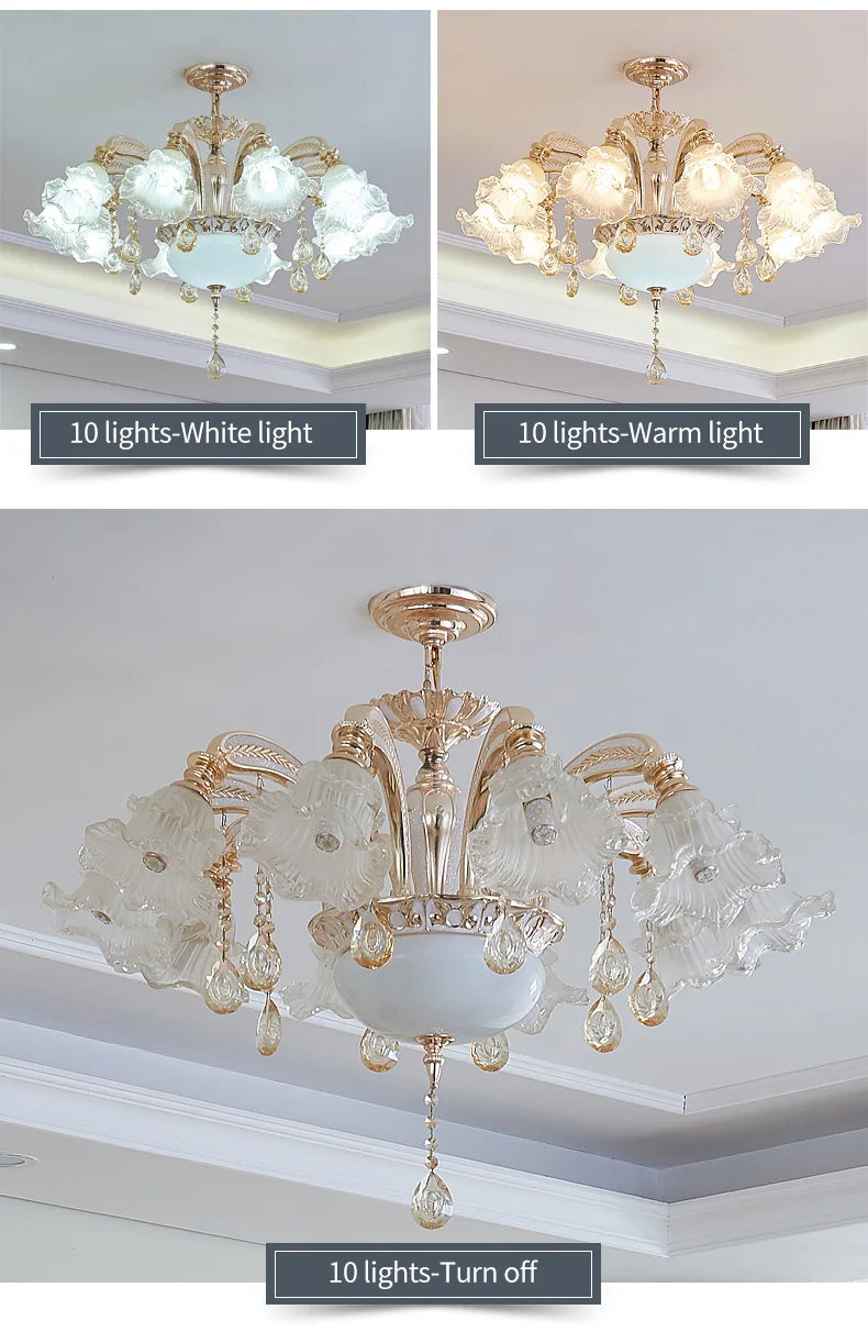 Nordic Modern Luxury Ceiling Chandelier Lighting 2025 Lustre Living Room Hotel Villa Lobby Crystal Hanging Lamp Luminaria Lights