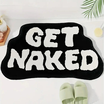 VIKAMA Alphabet Shaped Faux Sheep Velvet Carpet Soft Non-Slip Bathroom Floor Mats Bedroom Kitchen Rugs Home Decoration