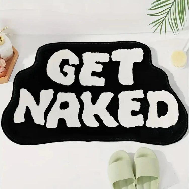 VIKAMA Alphabet Shaped Faux Sheep Velvet Carpet Soft Non-Slip Bathroom Floor Mats Bedroom Kitchen Rugs Home Decoration