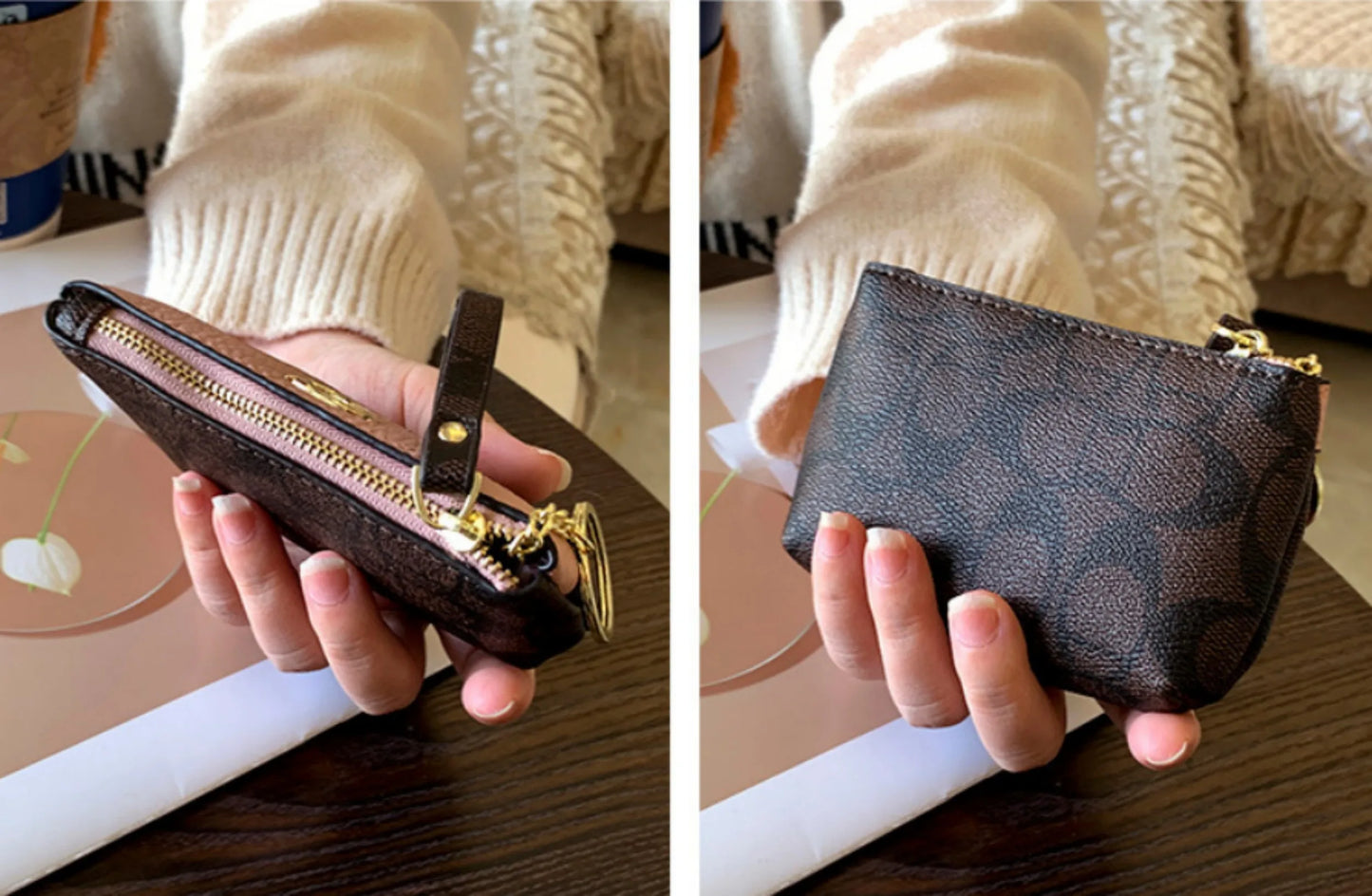 2026 New Classic Old Flower Small Wallet, Women's Mini Wallet, Coin Small Bag, Change Bag, Leather Wallet, Storage Bag, Card Bag