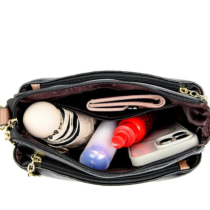 Genuine High Quality Soft Leather Women's Handbag Trend Designer Female Crossbody Bag Casual Shoulder Messenger Handbags 2025
