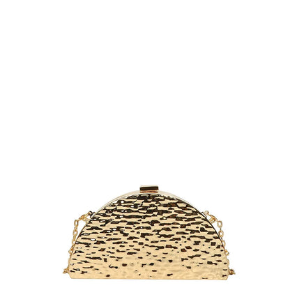 Luxury Golden Evening Bags For Women Wedding Dinner Party Chain Shoulder Cross Body Bag 2024 Designer Purses And Handbags