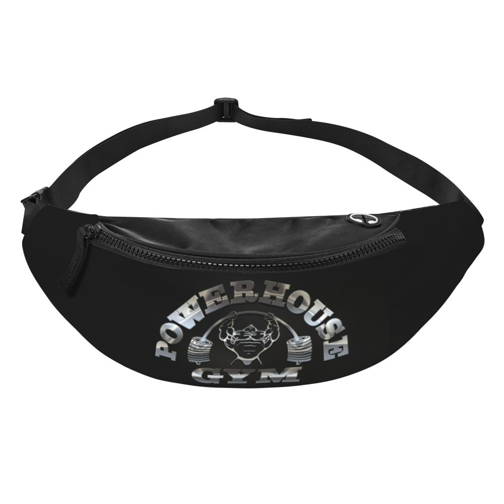 Powerhouse Gym Fanny Bag Custom Bodybuilders Fitness Crossbody Waist Pack Men Women Cycling Camping Phone Money Pouch