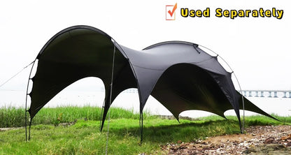 Hot Selling Large Connectable Big Family Camping Tent Dia. 460cm Geodesic Dome Tent with Modular Pod Tent Design 5 Bedrooms