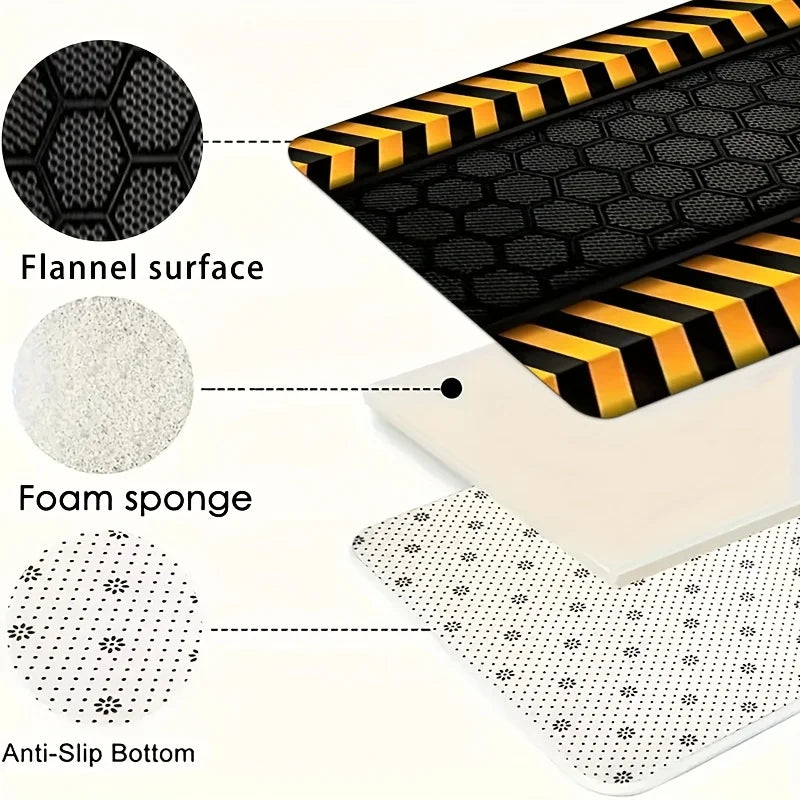 VIKAMA Long Runner Rug, Anti-Slip Motorcycle Mat, Indoor/Outdoor Use, Easy to Clean, Ideal for Racing Motorcycles