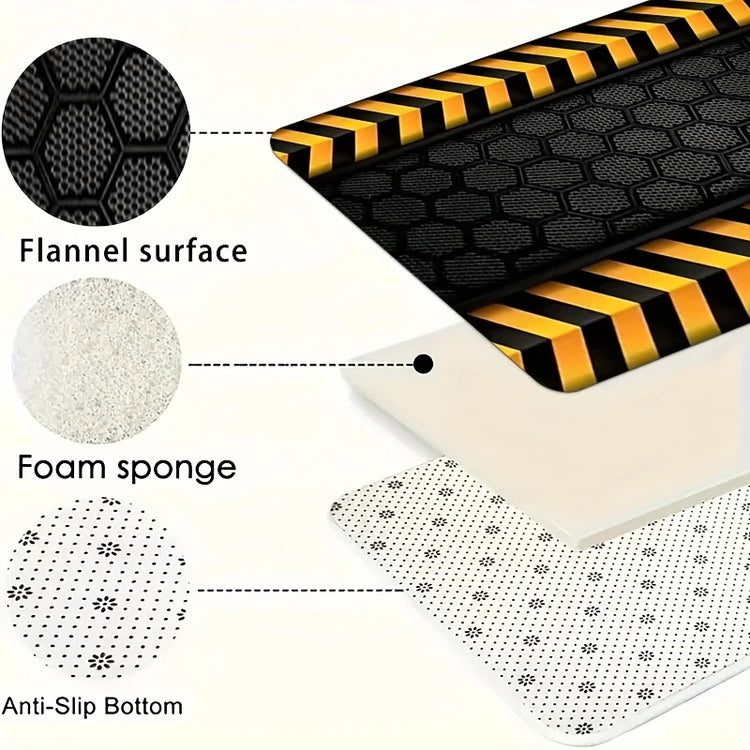 VIKAMA Long Runner Rug, Anti-Slip Motorcycle Mat, Indoor/Outdoor Use, Easy to Clean, Ideal for Racing Motorcycles