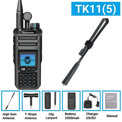 Quansheng Original Tk11 (5)  27 Mhz Walkie Talkie Handheld 10W Frequency Wireless Am Fm Ham