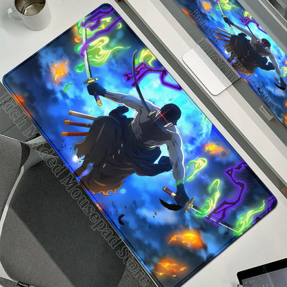 Anime Gamer Keyboard MouseMats One P-Piece Gaming Mouse Pad XXL Speed Rubber Cartoon Big Computer Desk Mat PC E-Sports Mousepad