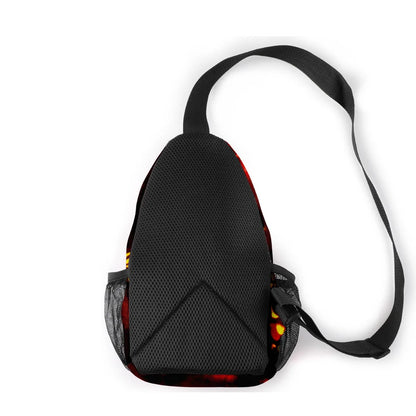 Fashion Youthful Halloween Skeleton Boys/Girls 3D Printed Chest Bags Oxford Waterproof Sports Crossbody Travel Bag Shoulder Bags