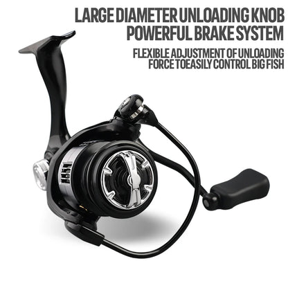 TAIYU High Quality Lightweight Spinning Fishing Reel 13+1 Bearing 5.2:1 Speed Ratio Universal Spinning Reel For All Water Areas