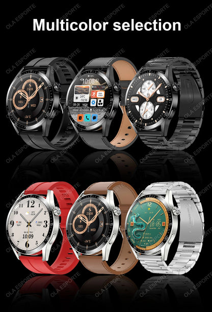 2025 New Smart Watch Men Women GPS 1.36'' AMOLED Touch Screen Smartwatch Heat Rate Monitor BT Call Sport Smart Watches Men Women