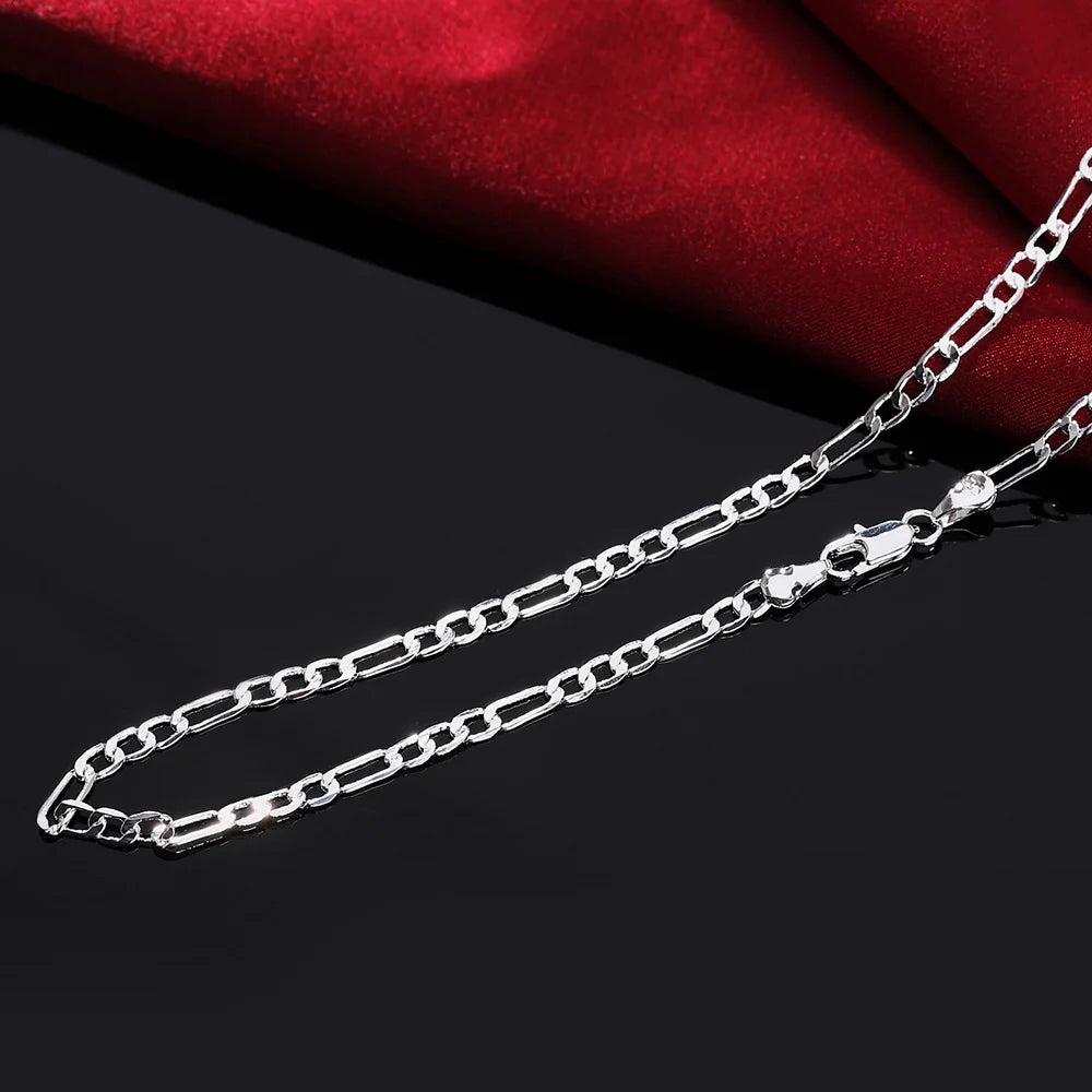 925 Sterling Silver 16/18/20/22/24/26/28/30 Inch Chains Necklace For Women Men Luxury Designer Jewelry  GaaBou