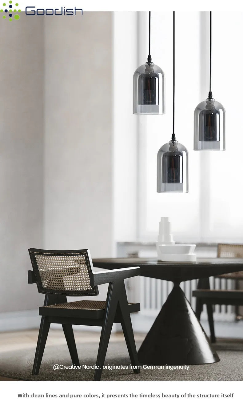 Modern Crystal Coal Oil Glass Stone Bottle LED Pendant Lights Art Creative Indoor Lamps for Bedroom Home Decoration Chandeliers