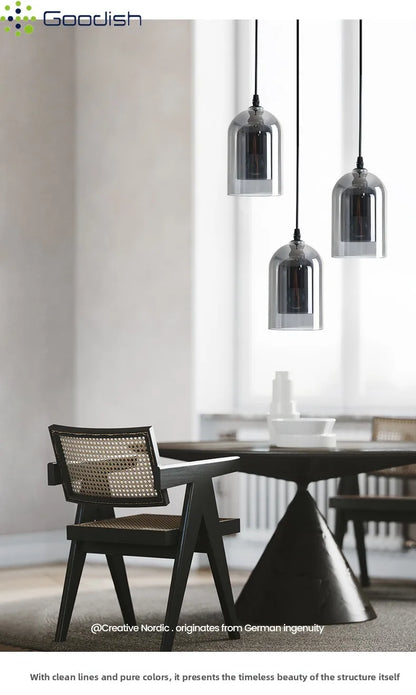 Modern Crystal Coal Oil Glass Stone Bottle LED Pendant Lights Art Creative Indoor Lamps for Bedroom Home Decoration Chandeliers