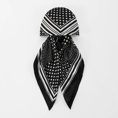 New Muslim Instant Satin Hijab Cap Scarf Printed Turban Hair Bonnet Turban Headwrap For Sleeping Elastic Hair Bonnet Bandana