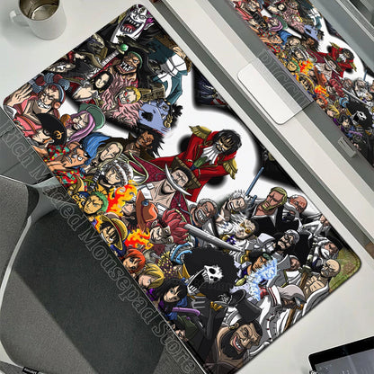 Anime Gamer Keyboard MouseMats One P-Piece Gaming Mouse Pad XXL Speed Rubber Cartoon Big Computer Desk Mat PC E-Sports Mousepad