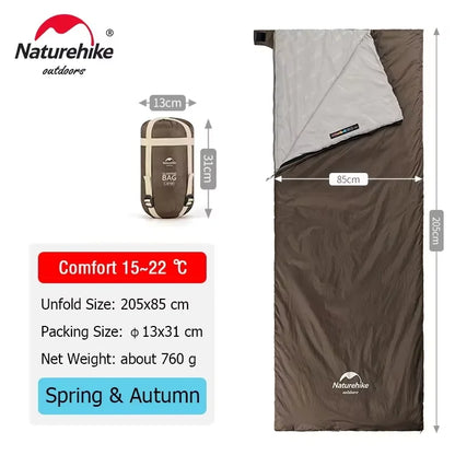 Naturehike Sleeping Bag LW180 Ultralight Cotton Sleeping Bag Waterproof Hiking Sleeping Bag Summer Outdoor Camping Sleeping Bag