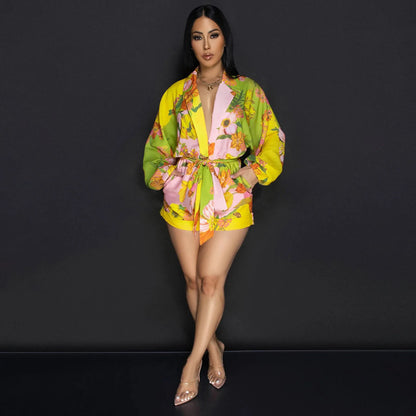 Summer Streetwear Long Sleeve Romper Female Jumpsuit Clothes Sexy Club Bodysuit Shorts Casual Playsuit Overalls Women Clothing