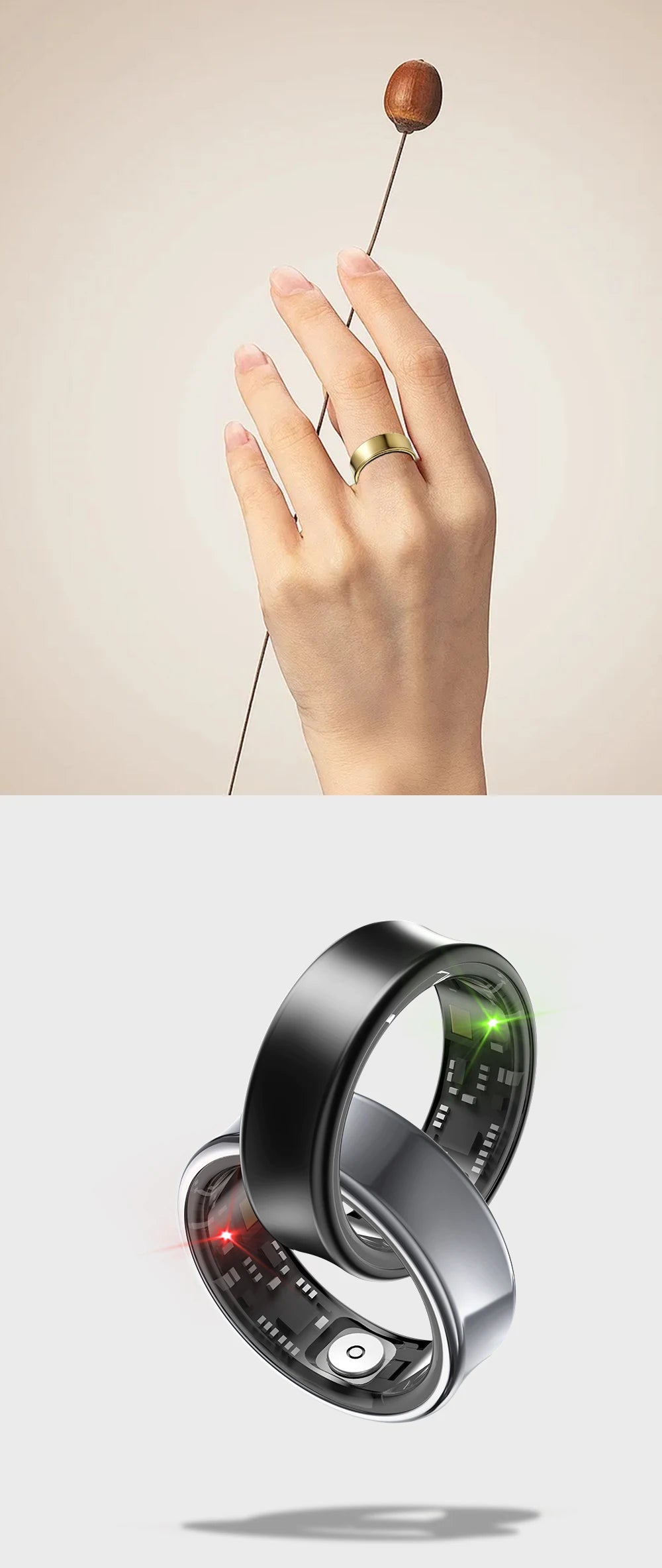 2026 New IP68 Waterproof Smart Rings for Android iOS Heart Rate Blood Pressure Sleep Monitoring Motion Tracking  Men Women Gift